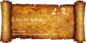 László Nátán névjegykártya